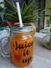 Attitude Printed Mason Jar with Straw-Hamee India