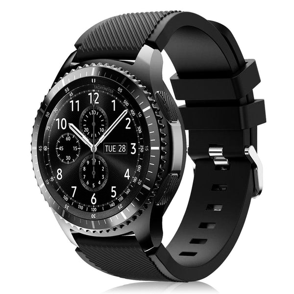 Black Silicon Strap - Samsung S3 (42 mm)