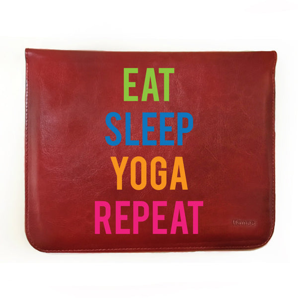 Hamee - Eat Sleep Yoga Repeat - Tablet Case for Intex I-Buddy IN-7DD01 Tablet (7 inch)-Hamee India