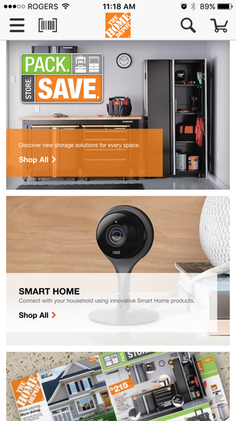 Home Depot app | Shopify Retail blog