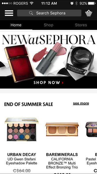 Sephora app | Shopify Retail blog