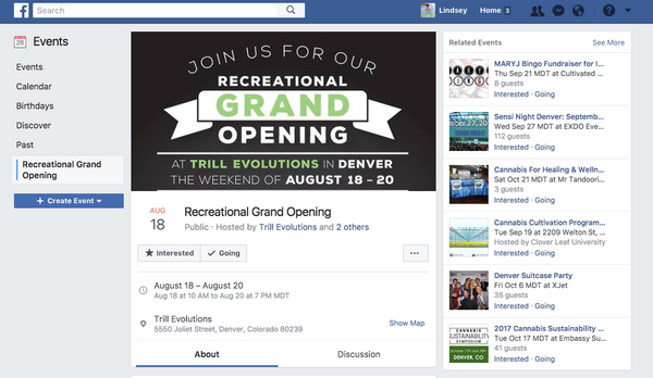 Trill Evolutions Facebook event | Shopify Retail blog
