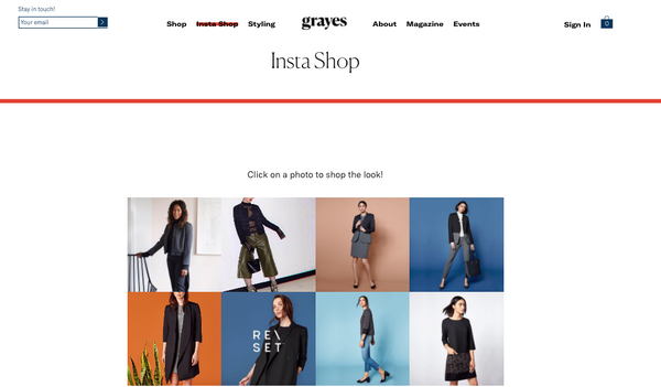Grayes Insta Shop | Shopify Retail blog