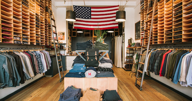 Taylor Stitch interior | Shopify Retail