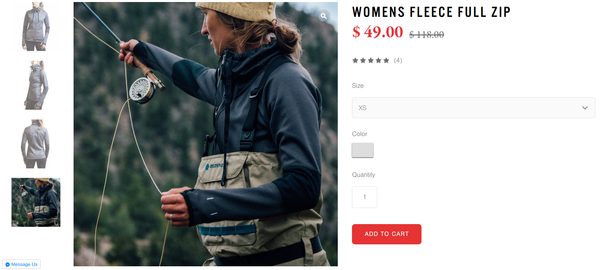 Mountain Standard product page | Shopify Retail blog
