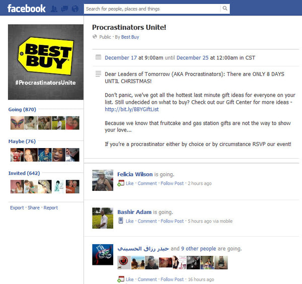 Best Buy Facebook event | Shopify Retail blog