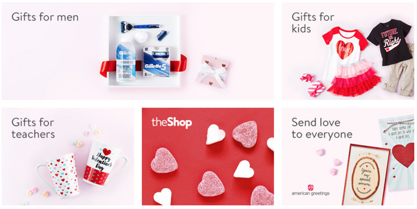 Walmart Valentine's Day gift guide | Shopify Retail blog