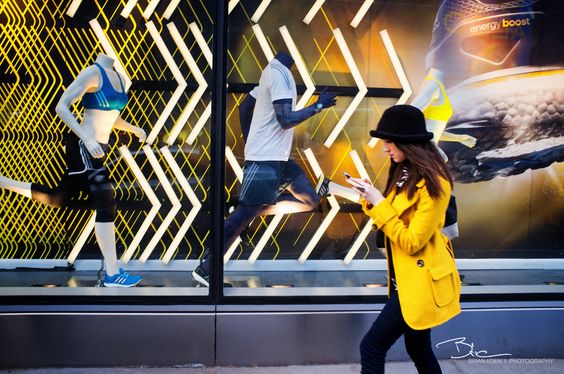 Adidas mannequins, window display | Shopify Retail blog
