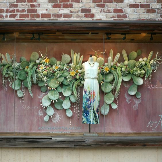 Anthropologie window display | Shopify Retail blog