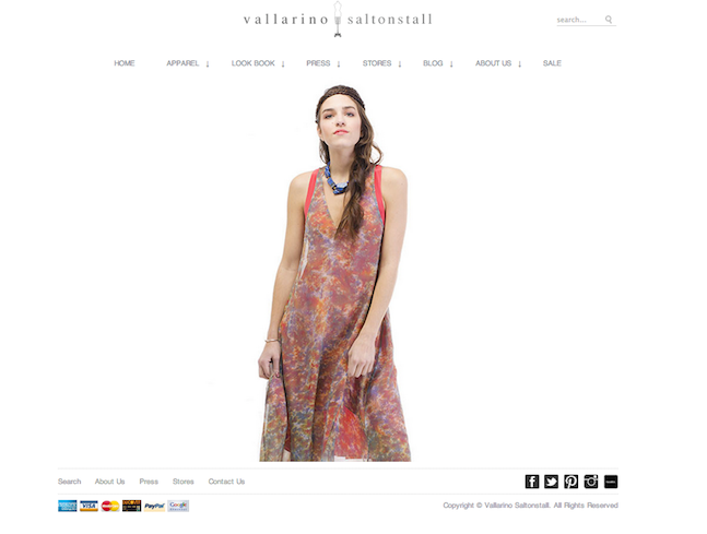 VallarinoSaltonstall website | Shopify Retail