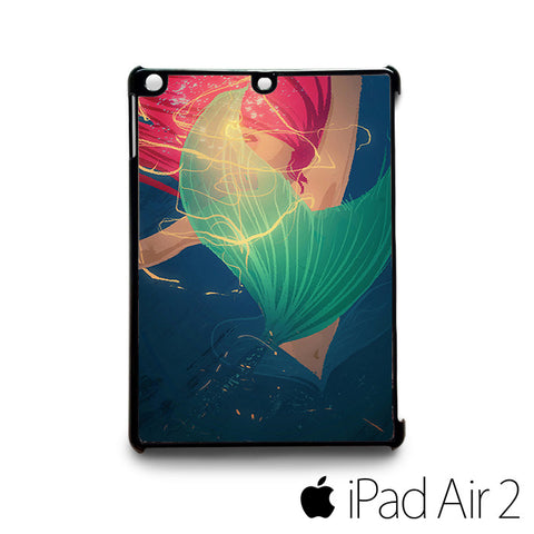 Ariel the Little Mermaid art for custom case iPad 2/iPad Mini 2/iPad 3/iPad Mini 3/iPad 4/iPad Mini 4/iPad Air 1/iPad Air 2
