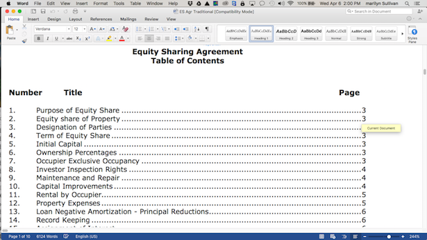 form-traditional-co-ownership-equity-sharing-agreement