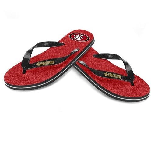 san francisco 49ers flip flops