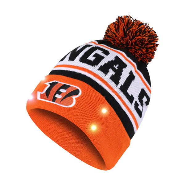 Official New Era Cincinnati Bengals On-Field Sideline Bobble Beanie Hat  Kids B2438_B76