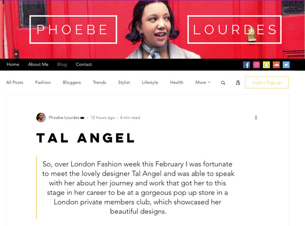 Phoebe Lourdes on Tal Angel