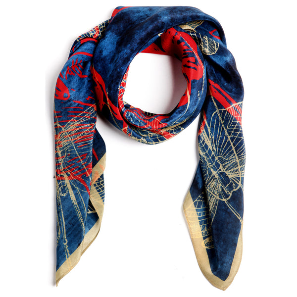 designer silk scarves