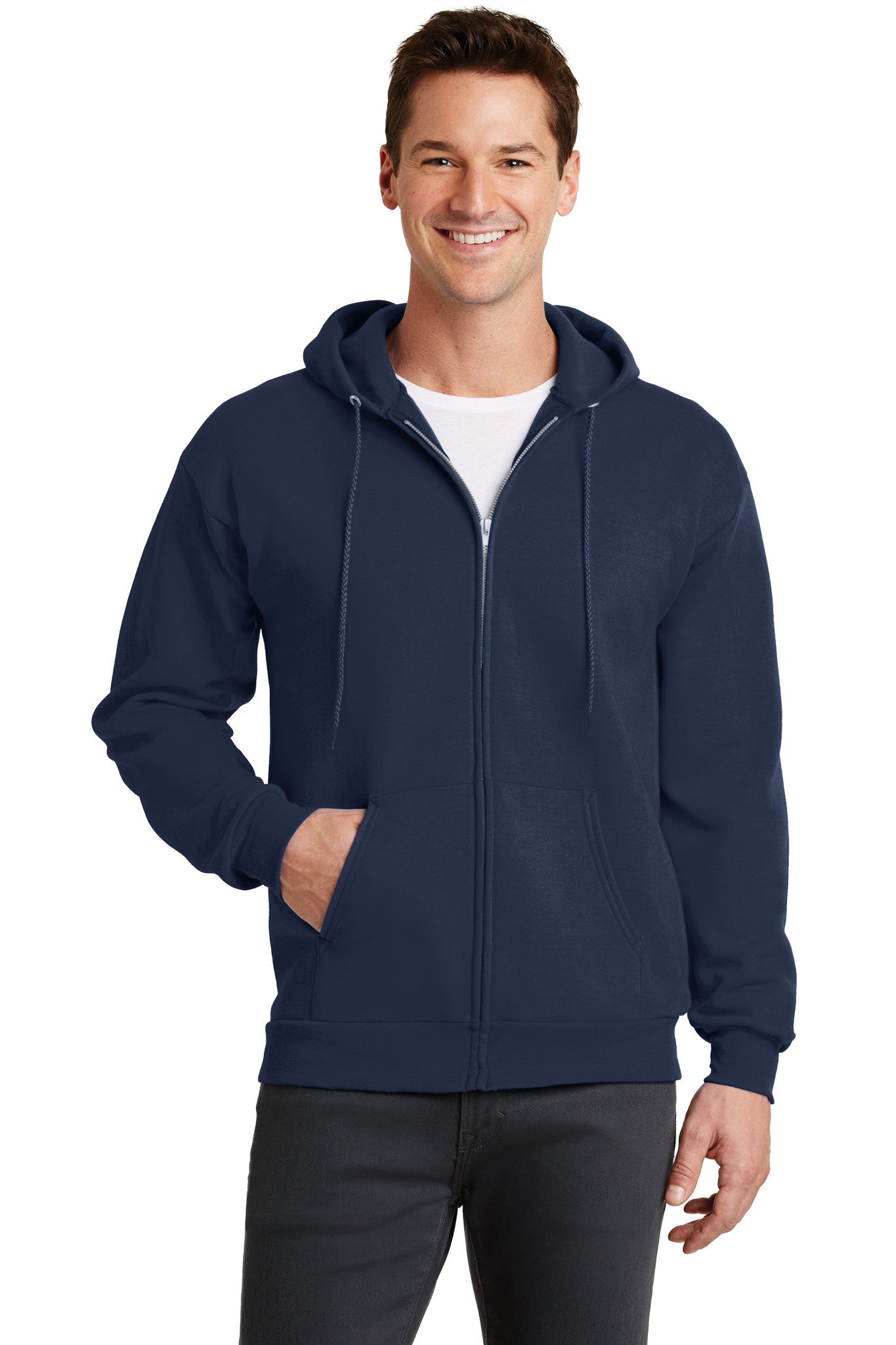 Port & Company® Classic Full-Zip Hooded Sweatshirt