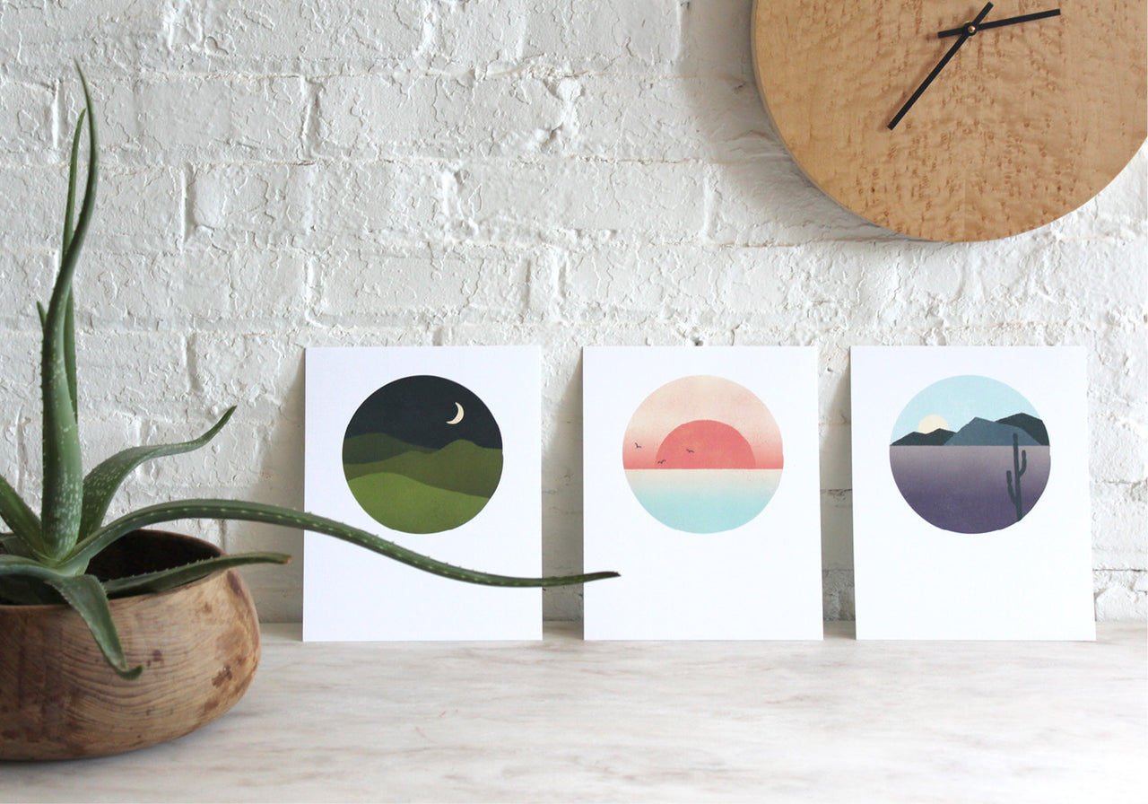 Half and a Third, Half and a Third Prints, Katey Mangels, Landscape Prints, Mountains, Sunset, Desert,
