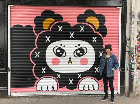 Andra Kang Mural, for Badge Bomb Interview