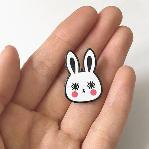 Whit Rabbit by Andrea Kang Enamel Pin for Badge Bomb