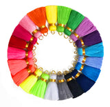 Navy Blue Jade Bracelet - Choose a Tassel Colour