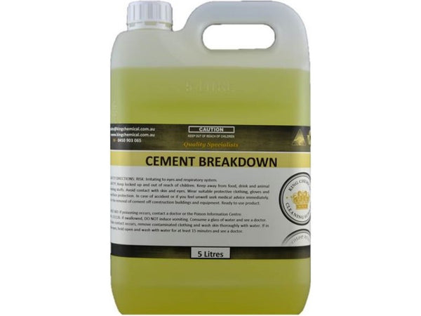 Cement Breakdown – King Chemical Cleaning Supplies