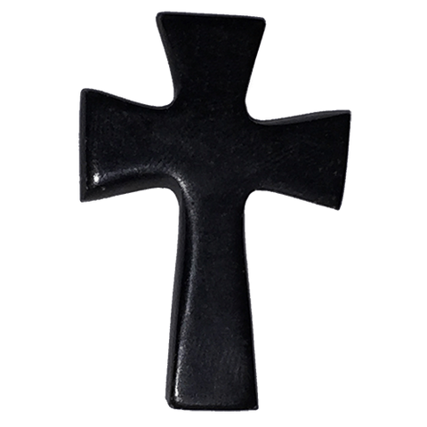 Holy Land Hand-Carved Serpentine Stone Pocket Cross