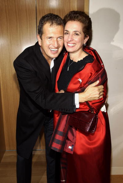 Rose Marie Bravo carrying Darby Scott handbag photographed here with Mario Testino