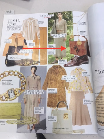 Style Spy in T&C features products including Darby Scott Grommet Handbag
