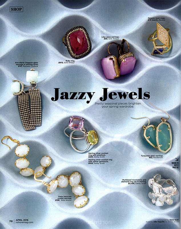 Darby Scott Cushion Cut Rings shown with other jewelry