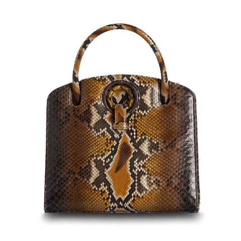 Darby Scott Annette top handle handbag in Cognac 