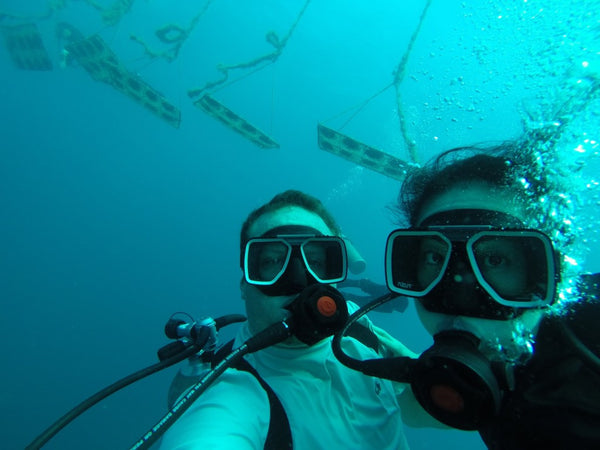 We took a "Pearl Line Selfie" at 20 meters :)