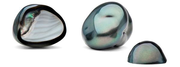 Provoked baroque Tahitian pearl