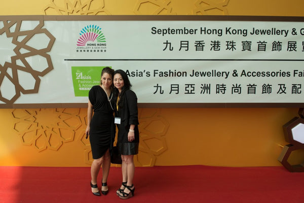 The entrance to the September Hong Kong Jewellry & Gem Fair - You can see the excitement in my eyes!