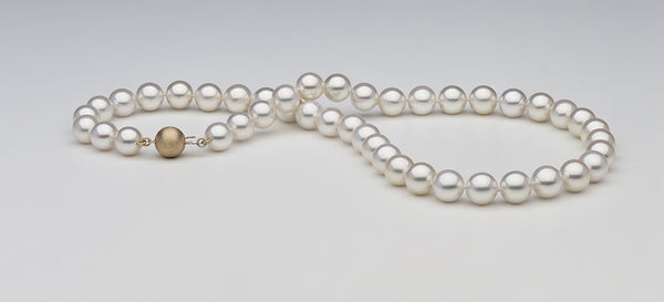 One perfect strand of white South Sea pearls