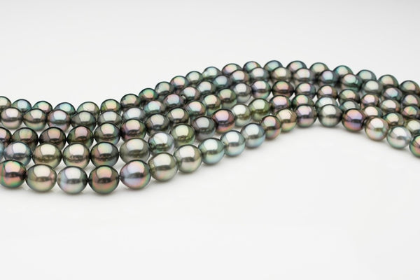 Oval Tahitian pearl strands