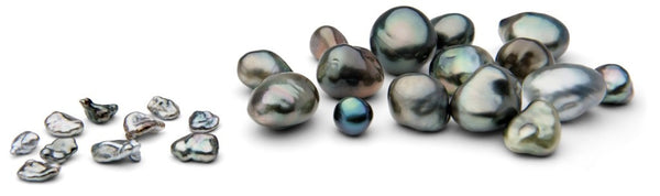 Common keshi compared to this new breed of Tahitian pearl