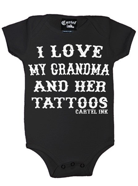 Infants I Love My Grandma And Her Tattoos Onesie Inked Shop