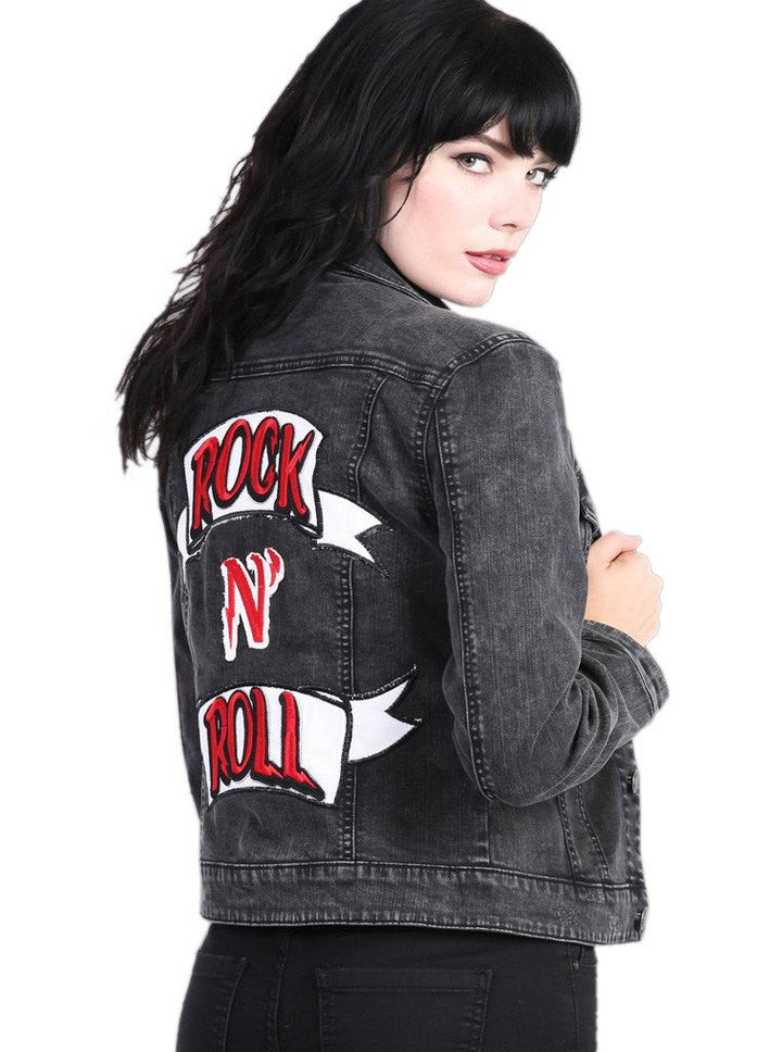 "Rock n Roll" Women's Jacket by Pretty Attitude Clothing  Inked Shop