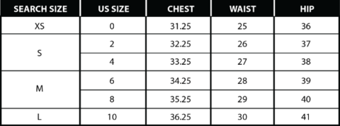 Mint Market sizing guide. 