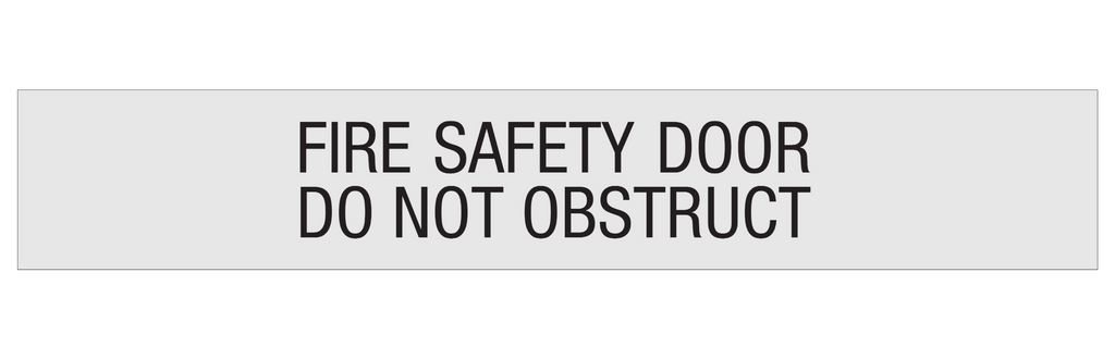 Fire Safety Doordo Not Obstruct Signlink Signs