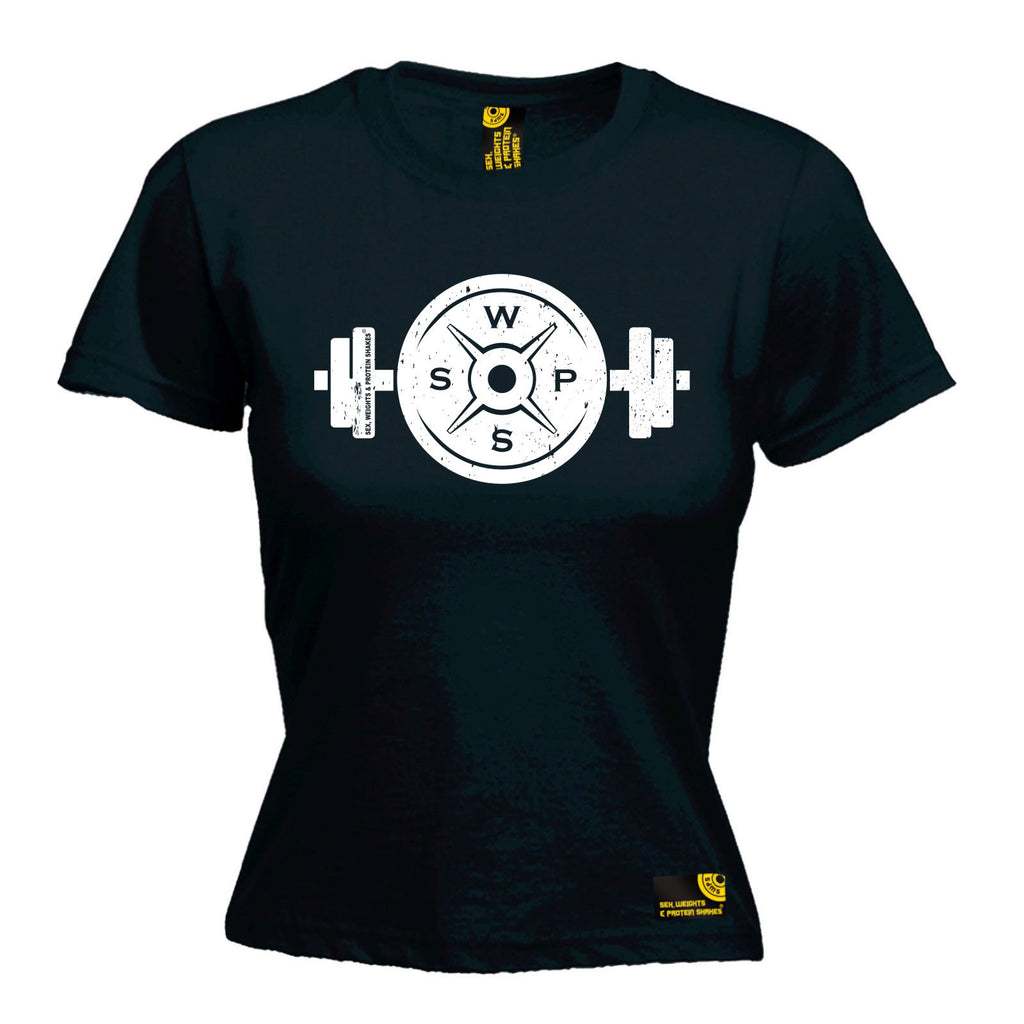 SWPS Premium - Women's Swps Weight Plate Dumbbell Design - FITTED T-SHIRT