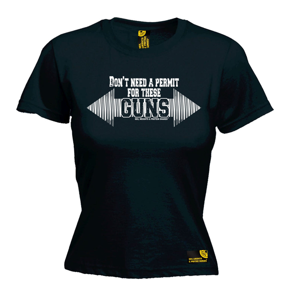SWPS Premium - Women's Don't Need A Permit For These Guns - FITTED T-SHIRT
