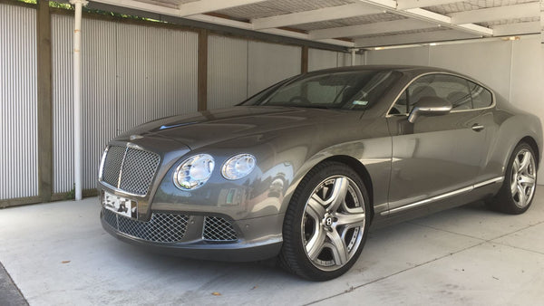 2012 Bentley Continental with dash cam installed