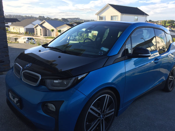 BlackVue DR750S-2CH and B-112 Battery installed into 2017 BMW i3 (car view)