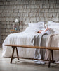 Pale Peach Soft Jacquard Linen Throw - The Linen Works (249566363658)