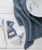 lifestyle| Parisian Blue Linen Waffle Hand Towel - The Linen Works (217864863754)