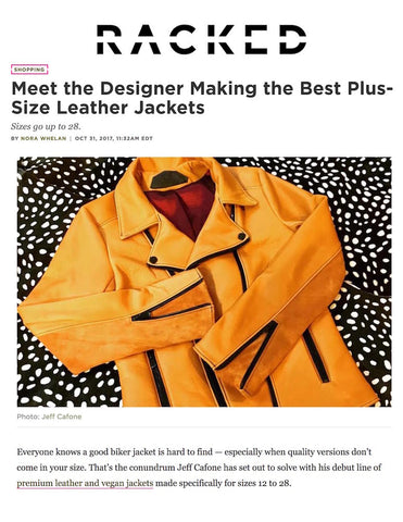 Racked.com Article on All 67 Plus Size Leather Jackets