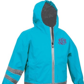 stylish monogrammed rain jackets for toddlers
