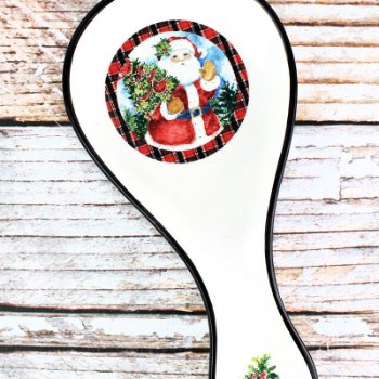 Ceramic Santa Claus Spoon Rest